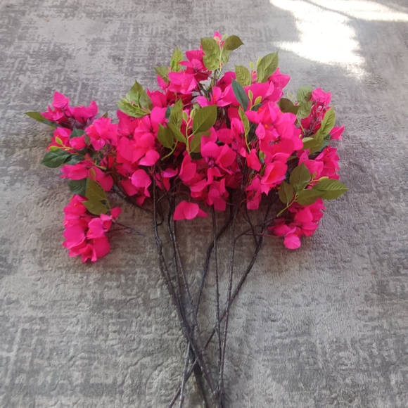 💙Artificial Bougainvillea Silk Flower Branches Full Blossom - Picture 4 of 6